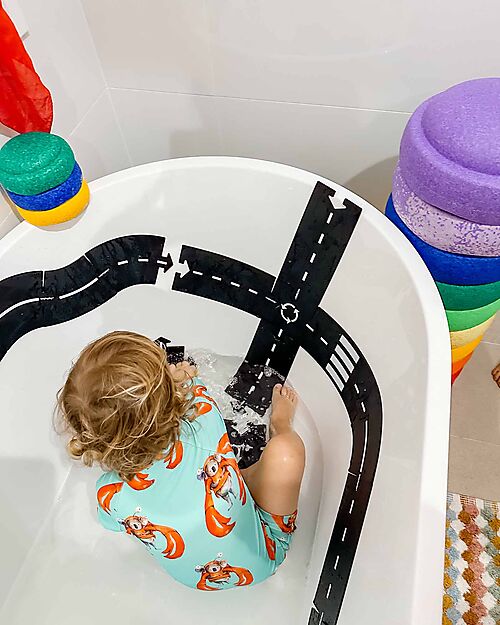 Waytoplay Waytoplay Flexible Cars Track, Highway, 24 pieces - Suitable for all surfaces! Wooden Toy Cars, Trains & Trucks