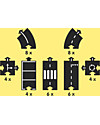 Waytoplay Waytoplay Flexible Cars Track, King of the Road, 40 pieces - Suitable for all surfaces! Wooden Toy Cars, Trains & Trucks