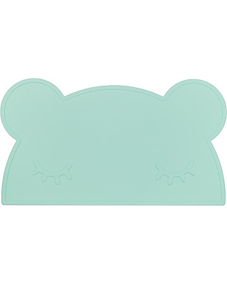 We Might Be Tiny Bear Placie Non-slip Placemat, Mint - BPA free! Meal Sets