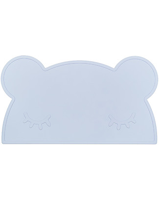 We Might Be Tiny Bear Placie Non-slip Placemat, Powder Blue - BPA free! Meal Sets