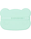 We Might Be Tiny Bear Snackie 2 in 1 Lunch Box and Plate, Mint - BPA free! Thermal Containers