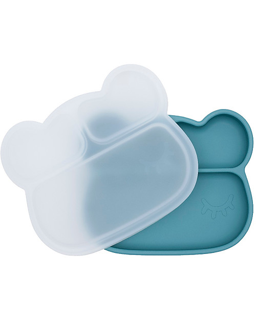 We Might Be Tiny Bear Stickie Plate Lid Bowls & Plates