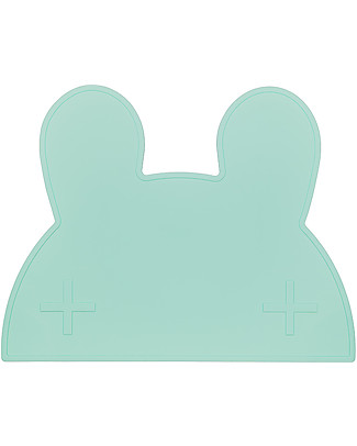 We Might Be Tiny Bunny Placie Non-slip Placemat, Mint - BPA free! Meal Sets