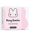 We Might Be Tiny Bunny Snackie 2 in 1 Lunch Box and Plate, Powder Pink - BPA free! Thermal Containers