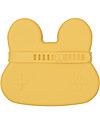 We Might Be Tiny Bunny Snackie 2 in 1 Lunch Box and Plate, Yellow - BPA free! Thermal Containers