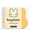 We Might Be Tiny Bunny Snackie 2 in 1 Lunch Box and Plate, Yellow - BPA free! Thermal Containers
