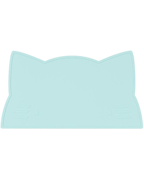 We Might Be Tiny Cat Placie Non-slip Placemat, Mint - BPA free! Placemat
