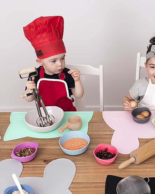 We Might Be Tiny Cat Placie Non-slip Placemat, Mint - BPA free! Placemat