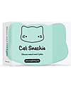 We Might Be Tiny Cat Snackie 2 in 1 Lunch Box and Plate, Mint - BPA free! Thermal Containers