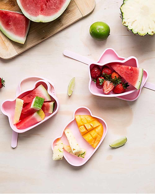 We Might Be Tiny Cat Snackie 2 in 1 Lunch Box and Plate, Pink - BPA free! Thermal Containers