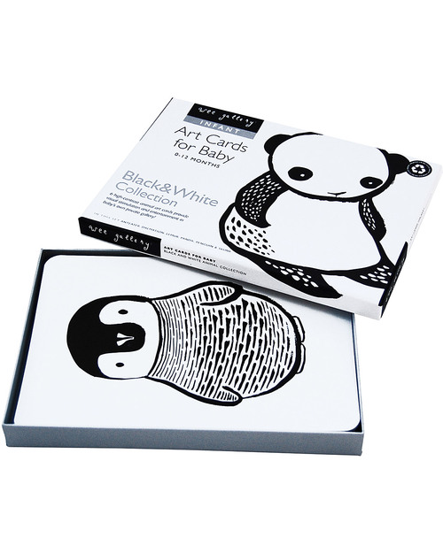 Wee Gallery Art Cards - Black and White Collection (black and white so newborns can see them) Newborn Toys_