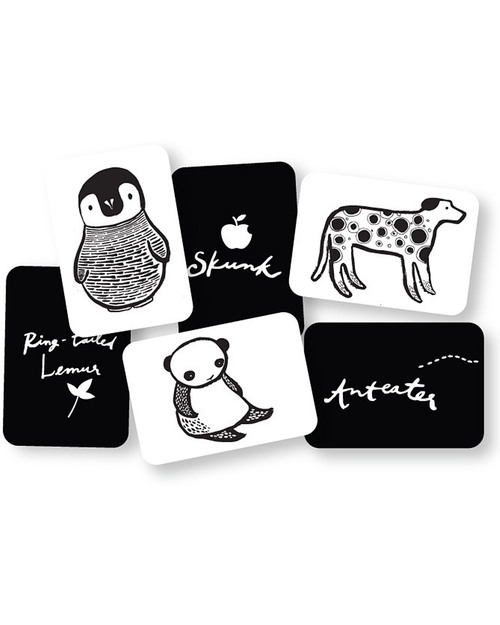 Wee Gallery Art Cards - Black and White Collection (black and white so newborns can see them) Newborn Toys_