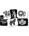 Wee Gallery Art Cards - Jungle Animals (black and white so newborns can see them) Newborn Toys_