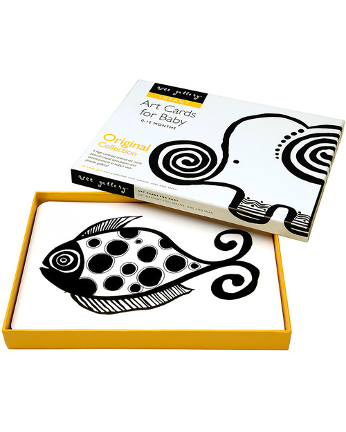 Wee Gallery Art Cards - Original Collection (black and white so newborns can see them) Newborn Toys_