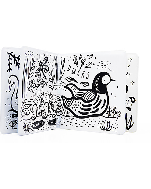 Wee Gallery Bath Book, Colour Me Pond - Comes to life when immerse in water! Books