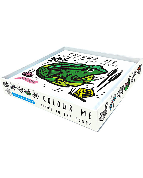 Wee Gallery Bath Book, Colour Me Pond - Comes to life when immerse in water! Books