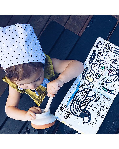 Wee Gallery Bath Book, Colour Me Pond - Comes to life when immerse in water! Books