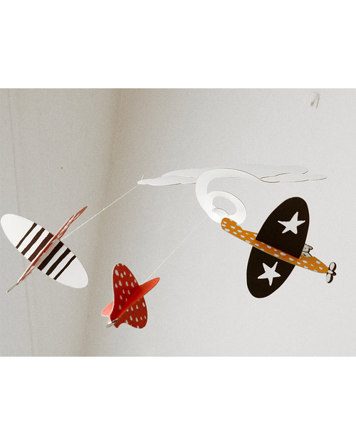 Wee Gallery Cloud Spiral Mobile (bottom is black and white so newborns can see it) Mobiles