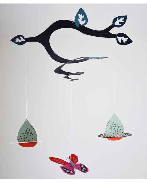 Wee Gallery Garden Spiral Mobile (bottom is black and white so newborns can see it) Mobiles