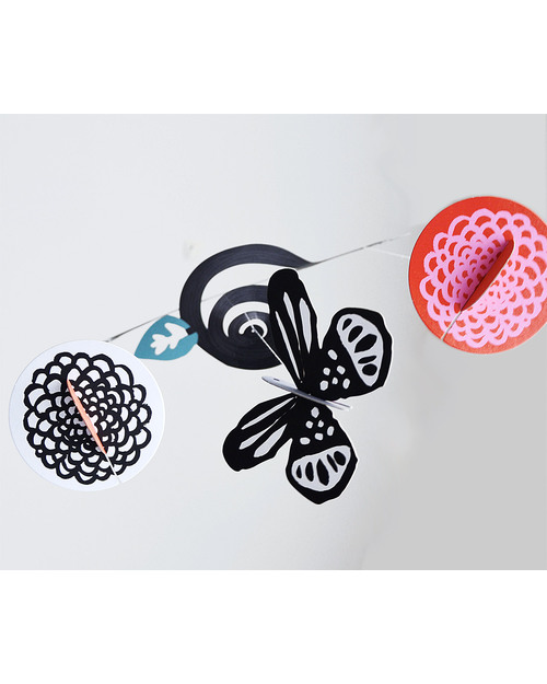 Wee Gallery Garden Spiral Mobile (bottom is black and white so newborns can see it) Mobiles