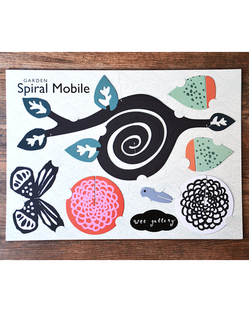 Wee Gallery Garden Spiral Mobile (bottom is black and white so newborns can see it) Mobiles