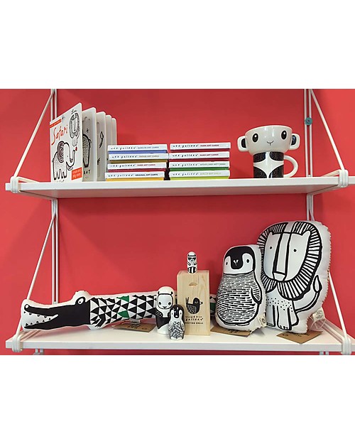 Wee Gallery Nursery Friends, Penguin - 20 cm - Organic Cotton Cushions