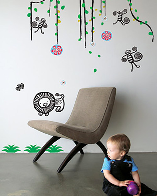 Wee Gallery Wall Graphics - Jungle - Transferable and Safe Wall Stickers
