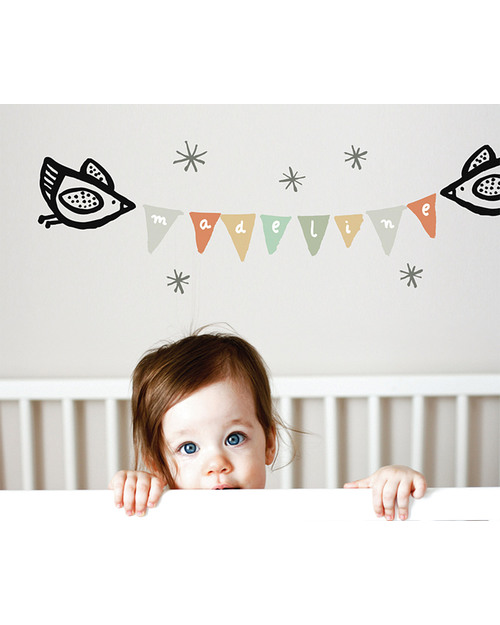 Wee Gallery Wall Sticker Graphics - Birdy Banner (movable) Wall Stickers