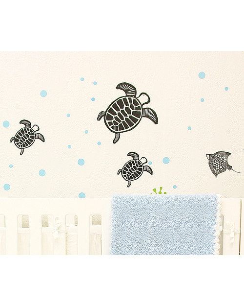 Wee Gallery Wall Sticker Graphics - Sea Animals (movable) Wall Stickers