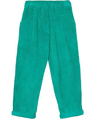 Weekend House Corduroy Pants - Green - 100% Organic Cotton Trousers
