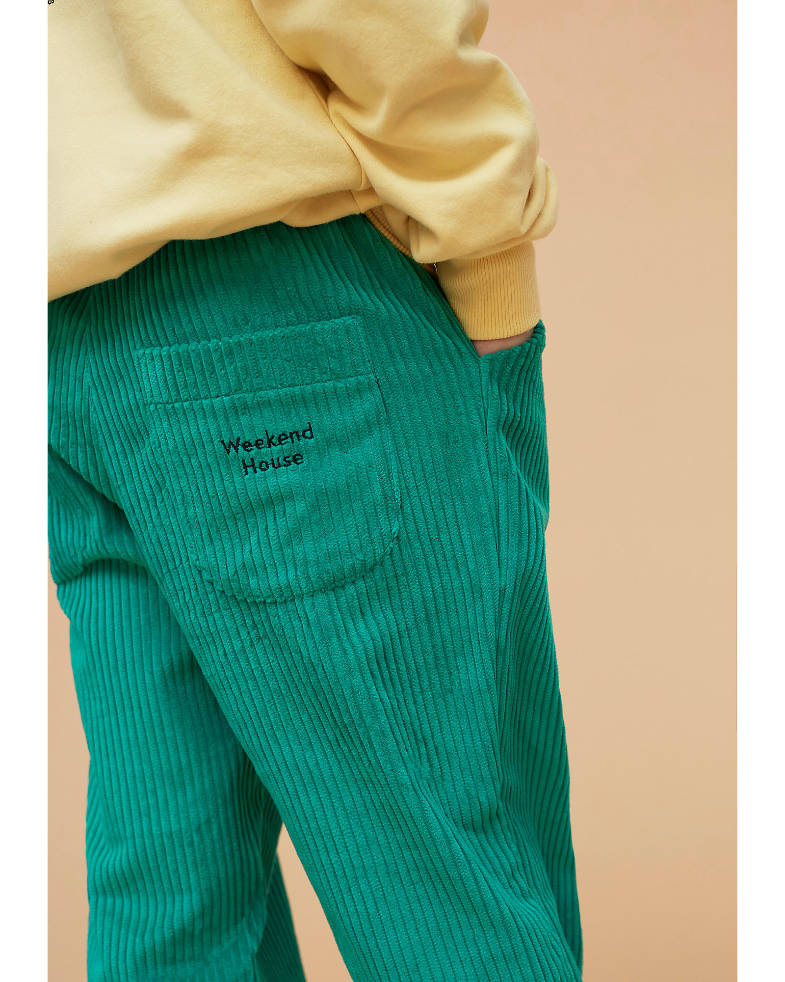 Weekend House Corduroy Pants - Green - 100% Organic Cotton unisex