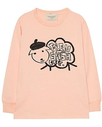 Weekend House Long-sleeved T-shirt - Peach with Sheep - Organic Cotton Long Sleeves Tops