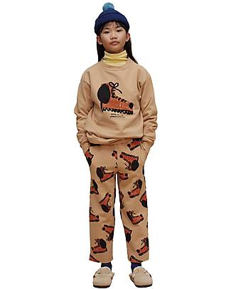 Weekend House Sweatpants - Dog Boots Soft Brown - Organic Cotton Trousers