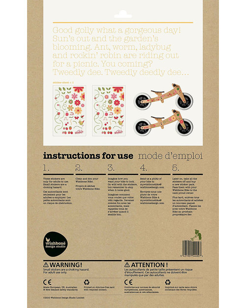 Wishbone Design Studio Flower Stickers - Customize your Wishbone Bike! Bicycle Accessories