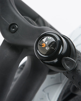 Wishbone Design Studio Universal Bike Bell, Endangered Species WWF Edition, Black Rhino Bycicles