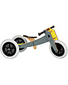Wishbone Design Studio Wishbone Bike 3 in 1, Grey and Yellow - Grows with your Child! From 1 to 5 Years! Balance Bikes