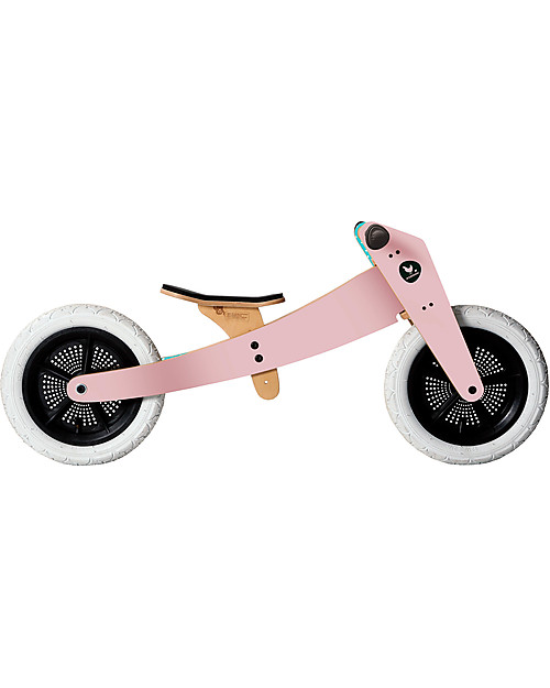 Wishbone Design Studio Wishbone Bike 3 in 1, Pink and Light Blue - Grows with your Child! From 1 to 5 Years! Balance Bikes