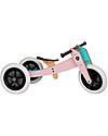 Wishbone Design Studio Wishbone Bike 3 in 1, Pink and Light Blue - Grows with your Child! From 1 to 5 Years! Balance Bikes