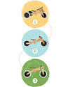 Wishbone Design Studio Wishbone Bike Classic 3 in 1 -  Grows with your Child! From 1 to 5 Years! Balance Bikes
