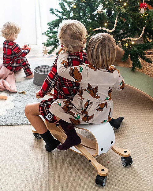 Wishbone Design Studio Wishbone Flip 3 in 1 White Indoor Ride-on Toy: grows with your child (adaptable from ages 1 to 5) Super-sustainable! Rides On