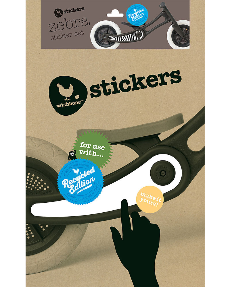 Wishbone Bike Stickers Recycled Edition Camouflage Green Print