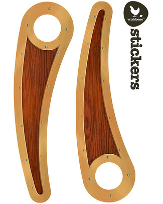 Wishbone Design Studio Wishbone Stickers for Recycled Edition Bike - Wood Bicycle Accessories