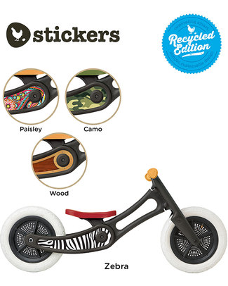 Wishbone Design Studio Wishbone Stickers for Recycled Edition Bike - Wood Bicycle Accessories
