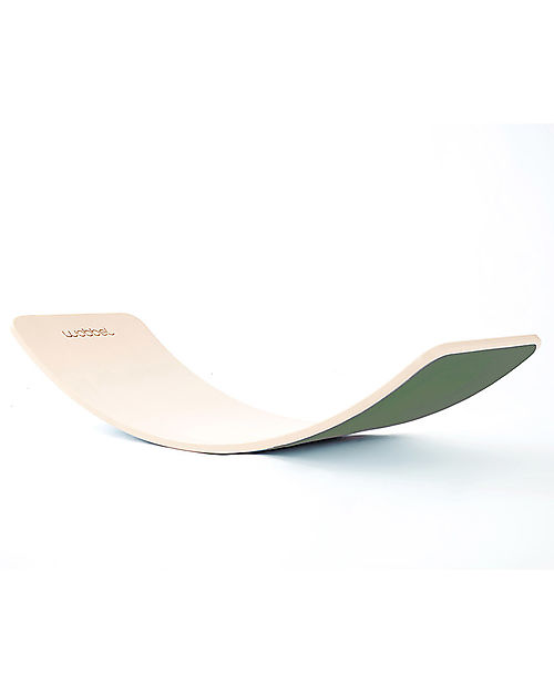 Wobbel OUTLET - Wobbel XL (from 7 years) Wooden Balance Board - Transparent Lacquer with Felt - Forest  - Fun and exercise for kids and adults - Showroom Sample Montessori Toys