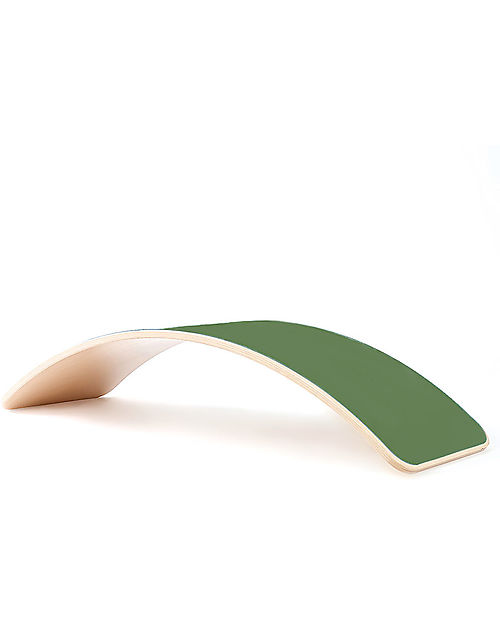 Wobbel OUTLET - Wobbel XL (from 7 years) Wooden Balance Board - Transparent Lacquer with Felt - Forest  - Fun and exercise for kids and adults - Showroom Sample Montessori Toys