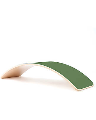 Wobbel OUTLET - Wobbel XL (from 7 years) Wooden Balance Board - Transparent Lacquer with Felt - Forest - Fun and exercise for kids and adults - Showroom Sample Montessori Toys