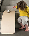 Wobbel Wobbel Original Wooden Balance Board, Transparent Lacquer  - Fun and exercise for kids and adults Montessori Toys