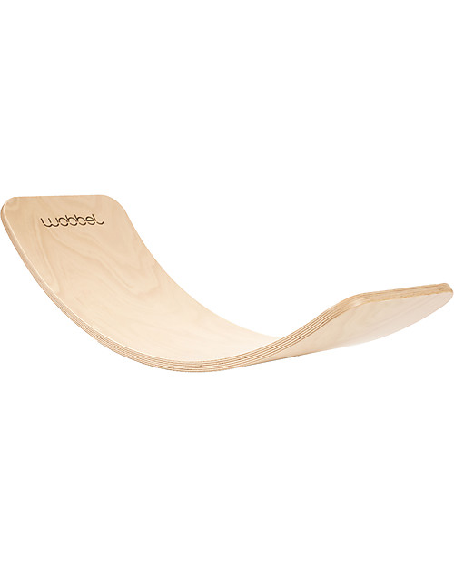 Wobbel Wobbel Original Wooden Balance Board, Transparent Lacquer