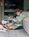 Wobbel Wobbel Original Wooden Balance Board, Transparent Lacquer with Felt - Mouse - Fun and exercise for kids and adults Montessori Toys