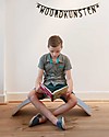 Wobbel Wobbel Original Wooden Balance Board, Transparent Lacquer with Felt - Mouse - Fun and exercise for kids and adults Montessori Toys